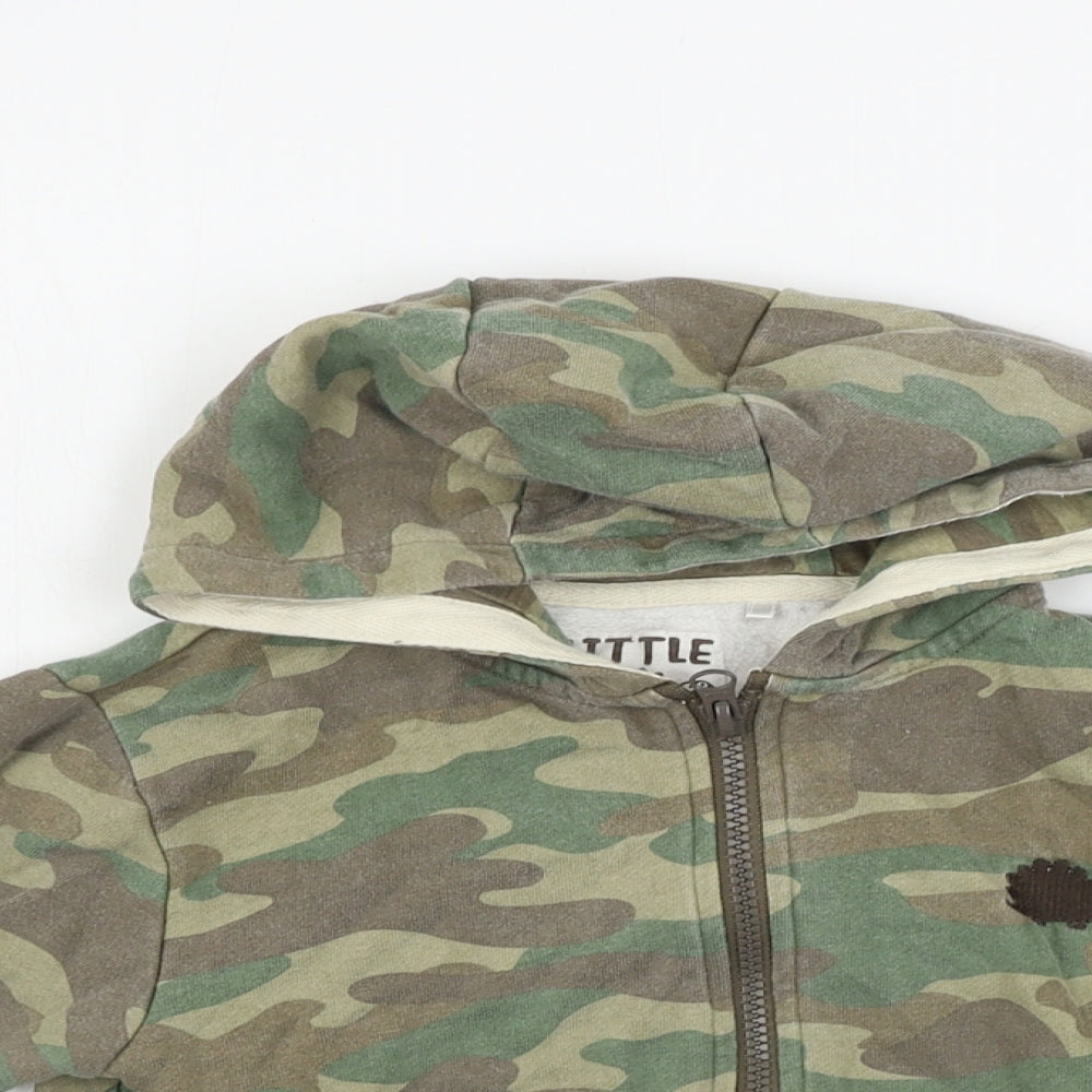 TU Boys Green Camouflage  Jacket Coat Size 4-5 Years