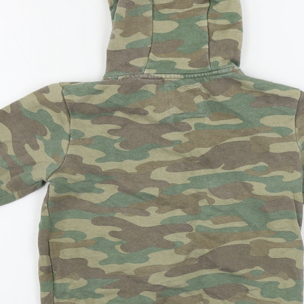 TU Boys Green Camouflage  Jacket Coat Size 4-5 Years