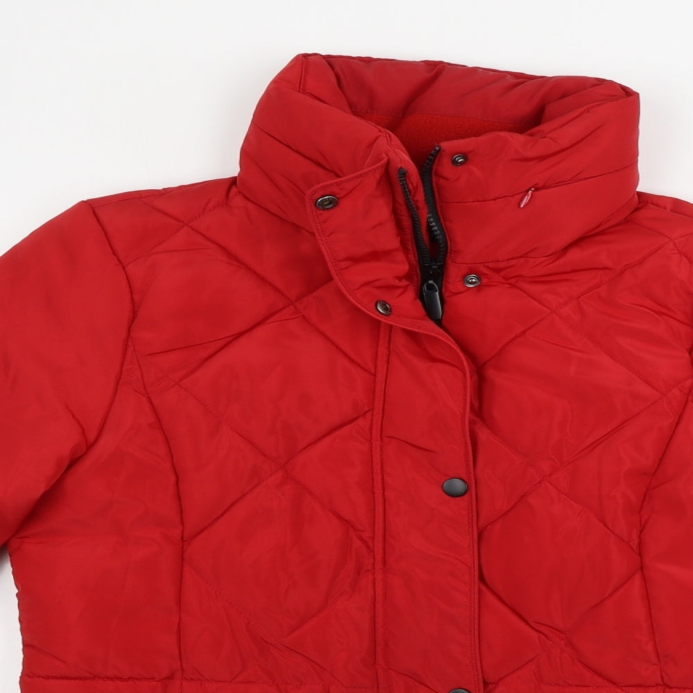 Marks and Spencer  Womens Red   Jacket Coat Size 10