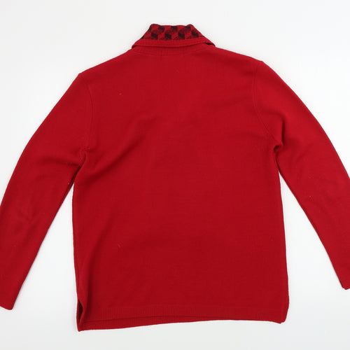 MONIQUE  Womens Red   Pullover Jumper Size M