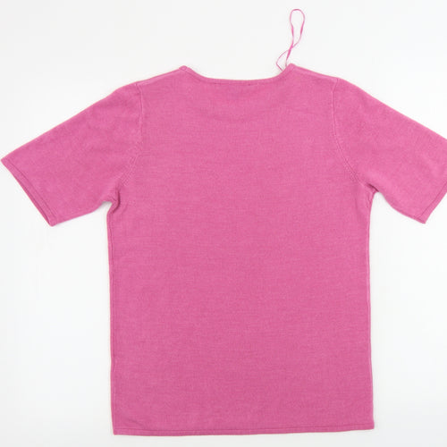 love knitwear    Womens Pink   Basic T-Shirt Size 10