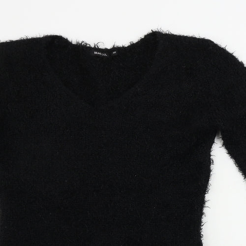 Brave Soul Womens Black   Pullover Jumper Size 10