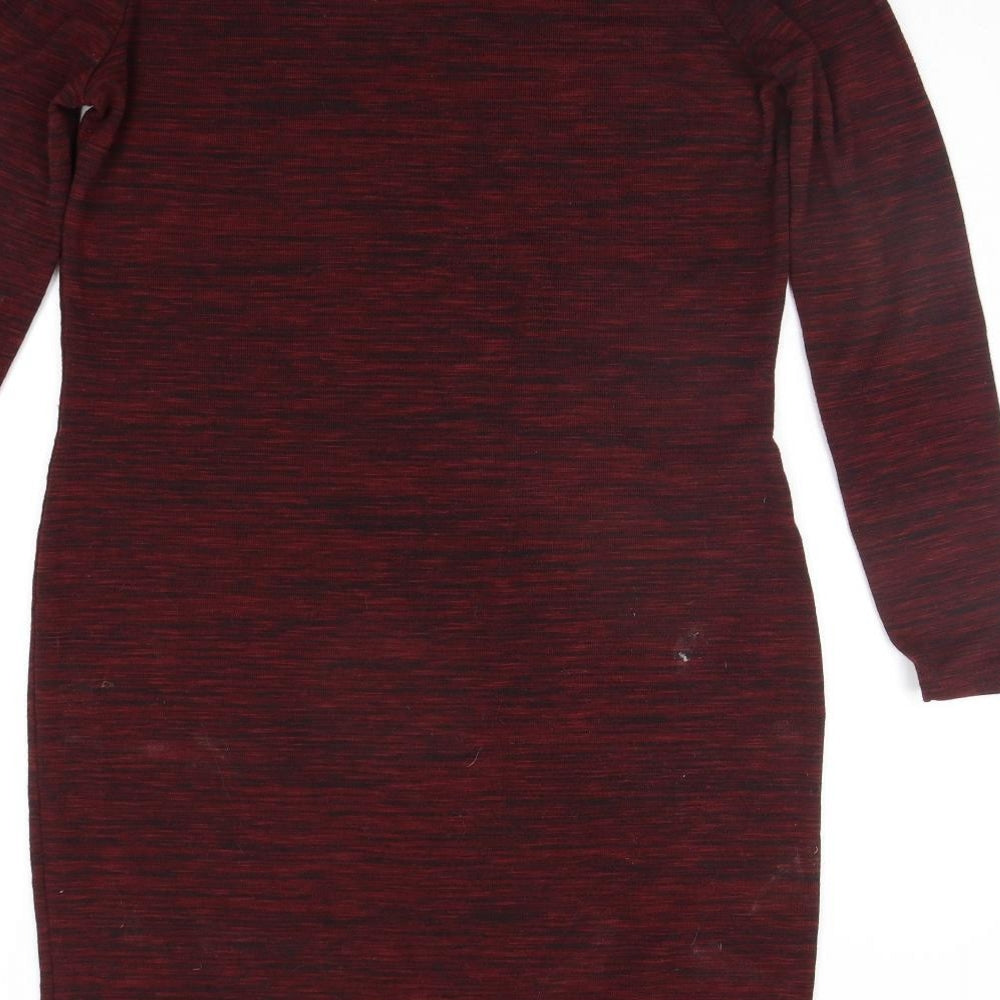 Marks and Spencer Womens Red   Jumper Dress  Size 14
