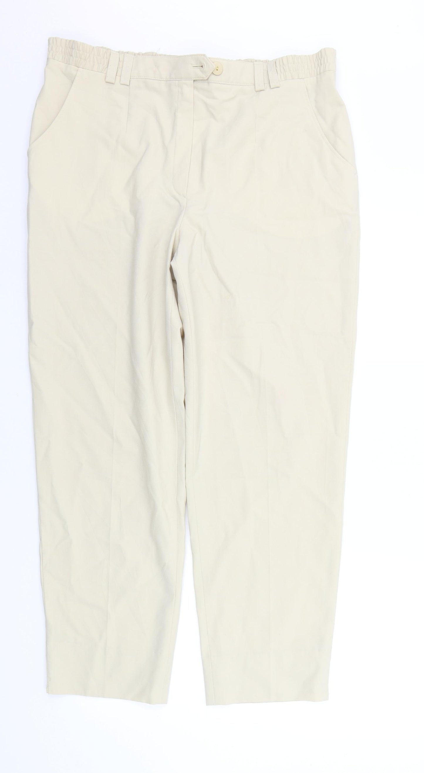 Wichele Womens Beige   Trousers  Size 16 L28 in