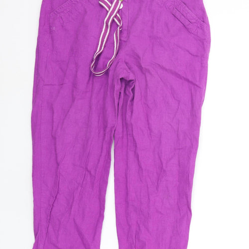 BHS Womens Purple   Trousers  Size 8 L20 in
