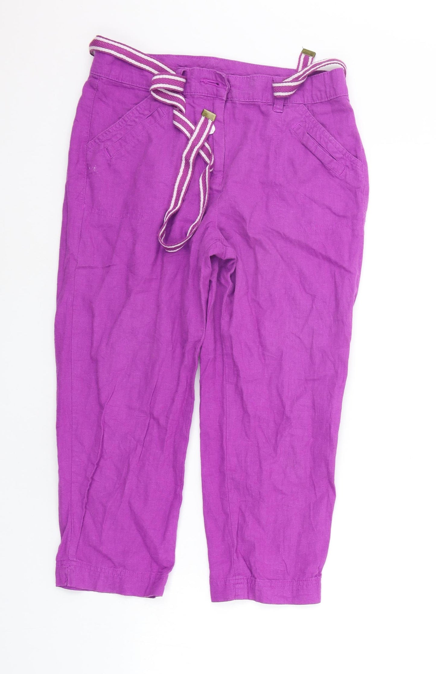 BHS Womens Purple   Trousers  Size 8 L20 in