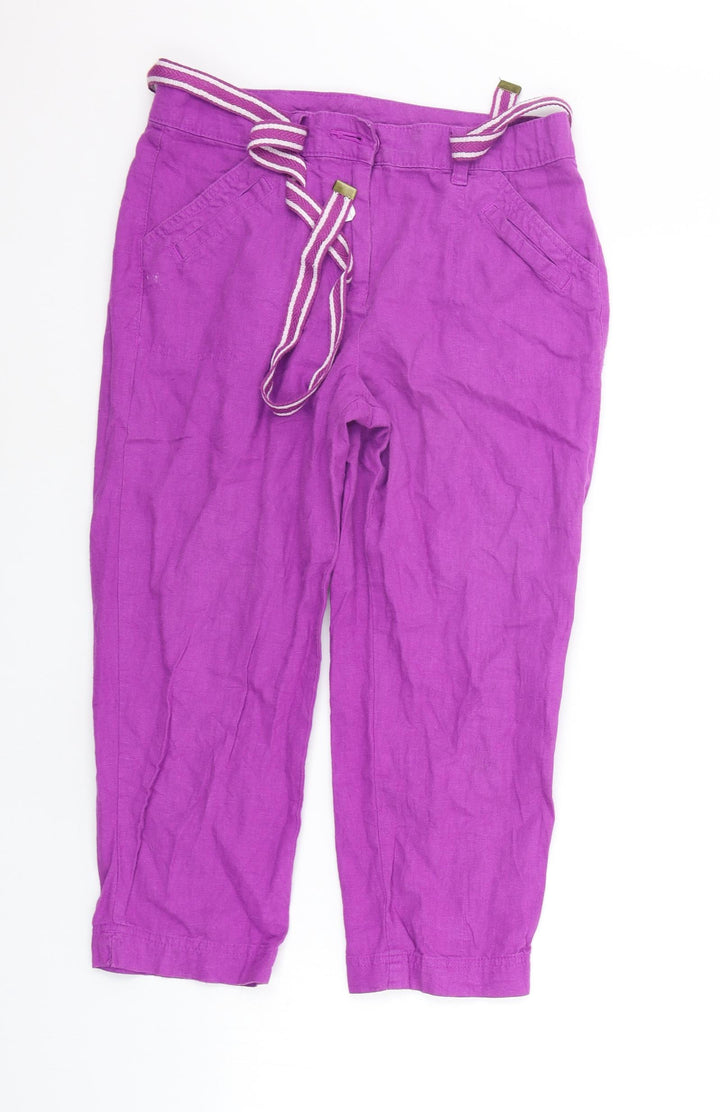 BHS Womens Purple   Trousers  Size 8 L20 in