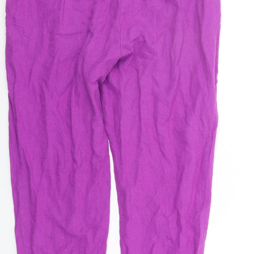BHS Womens Purple   Trousers  Size 8 L20 in