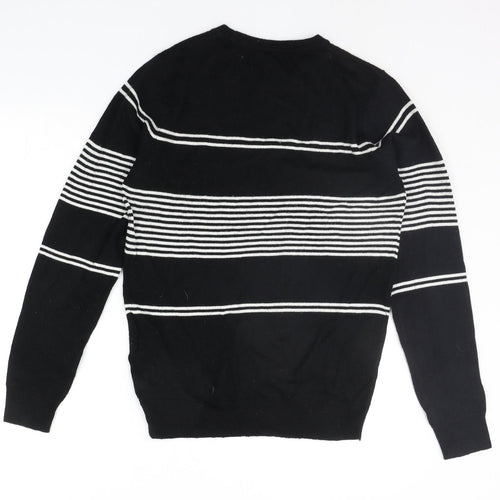 Primark Womens Black Striped  Pullover Jumper Size S