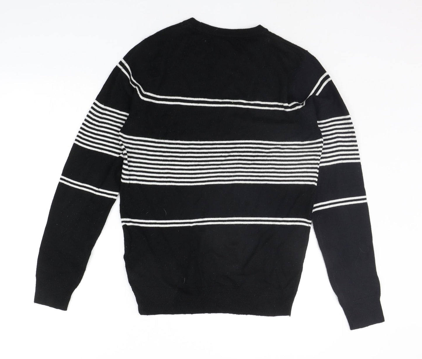 Primark Womens Black Striped  Pullover Jumper Size S