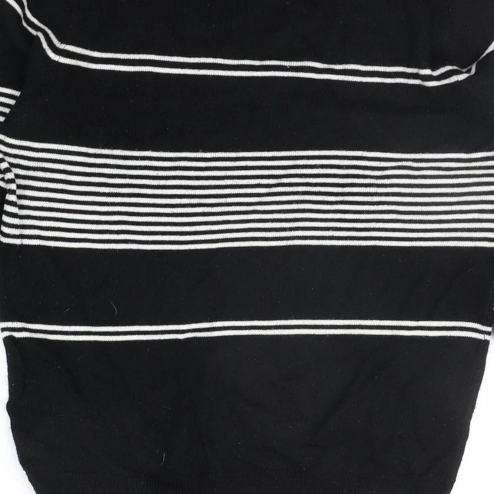 Primark Womens Black Striped  Pullover Jumper Size S