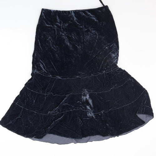 Marks and Spencer Womens Blue   Flare Skirt Size 12