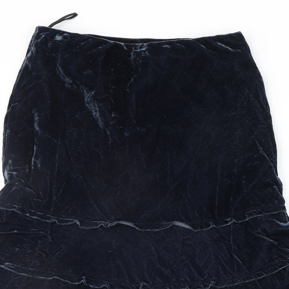 Marks and Spencer Womens Blue   Flare Skirt Size 12