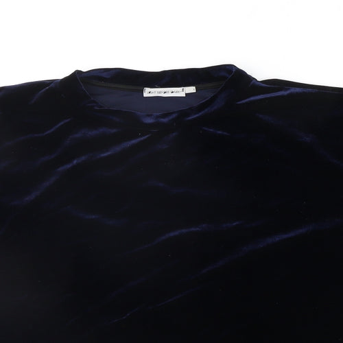 Light Before Dark Womens Blue   Pullover Jumper Size S