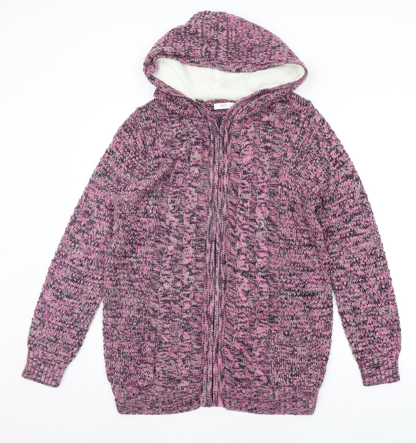 Cotton Traders Womens Pink Geometric  Jacket  Size 12