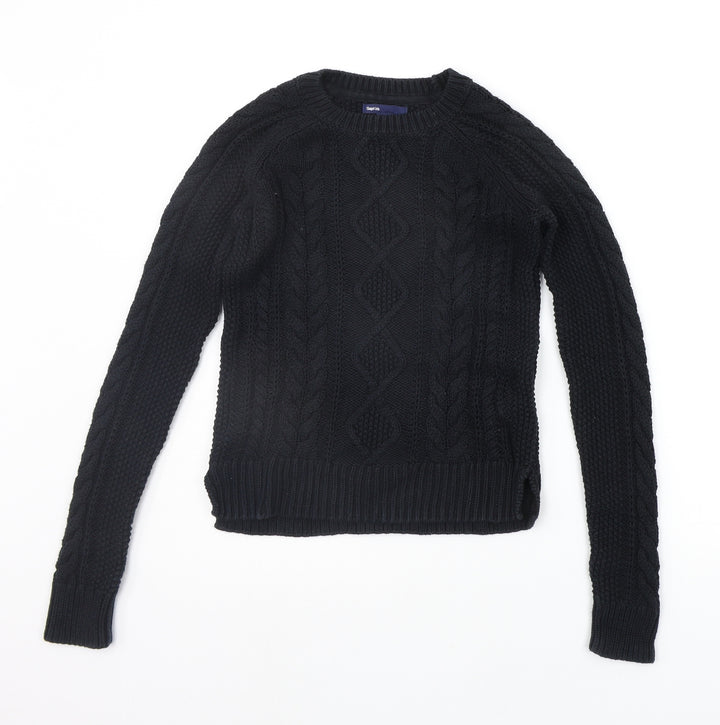 Gap Girls Black   Pullover Jumper Size L