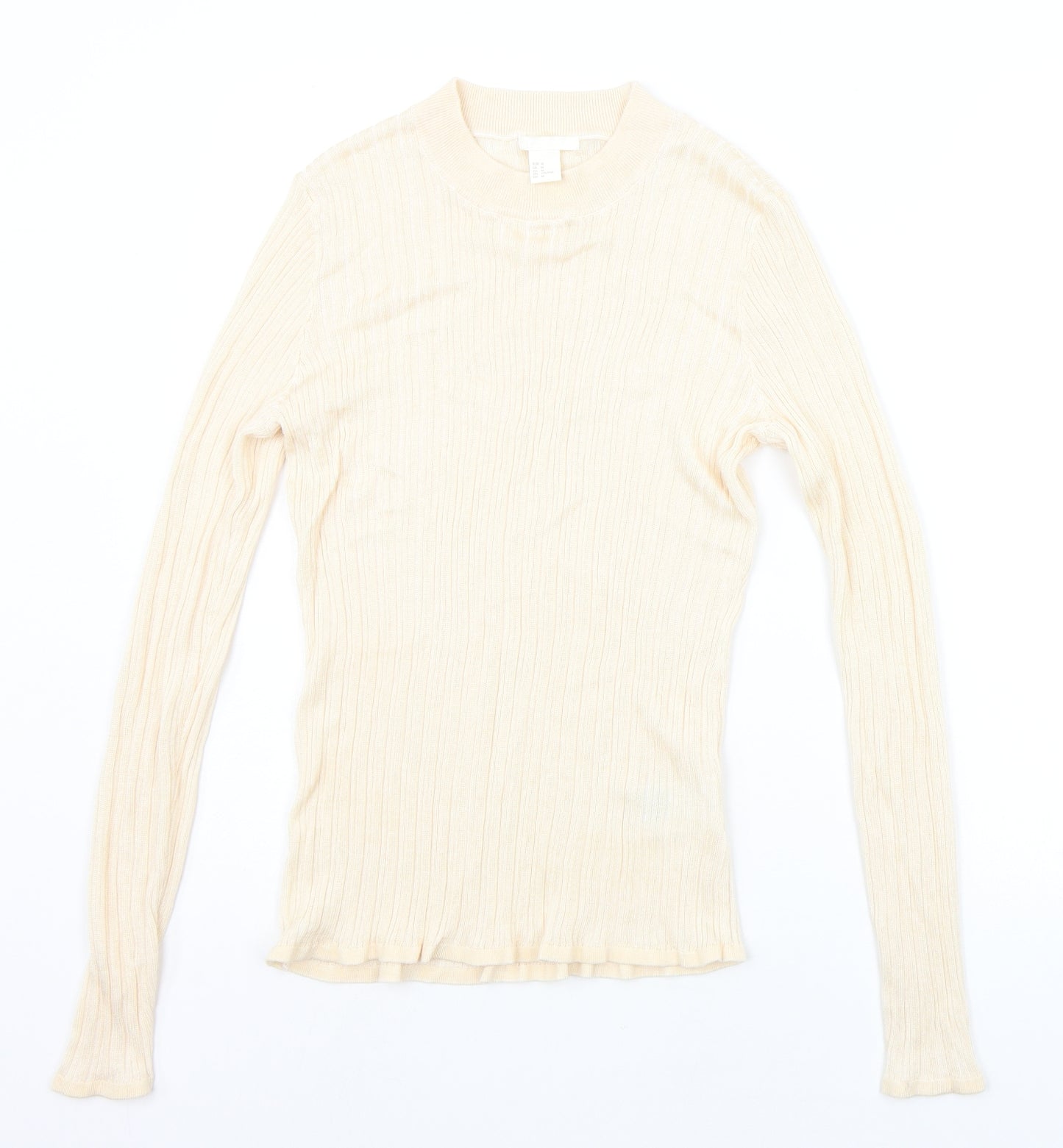 H&M Womens Beige   Pullover Jumper Size M
