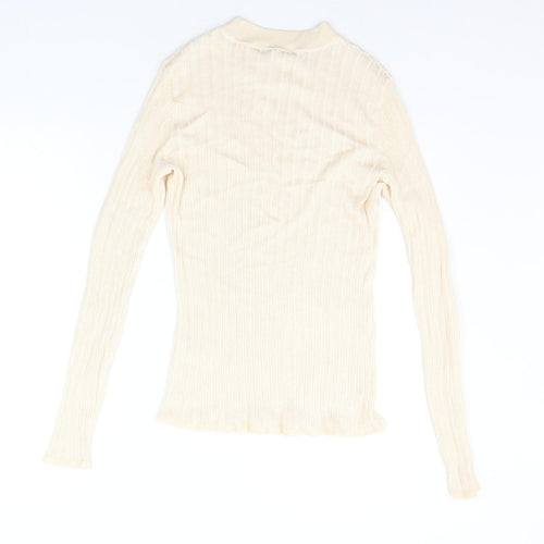 H&M Womens Beige   Pullover Jumper Size M