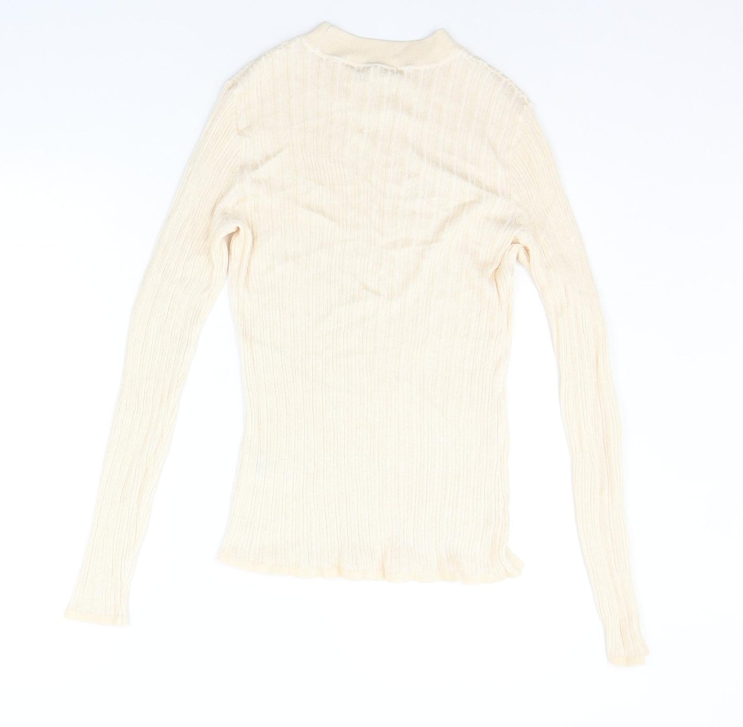 H&M Womens Beige   Pullover Jumper Size M