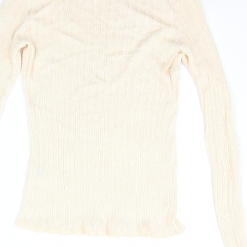 H&M Womens Beige   Pullover Jumper Size M