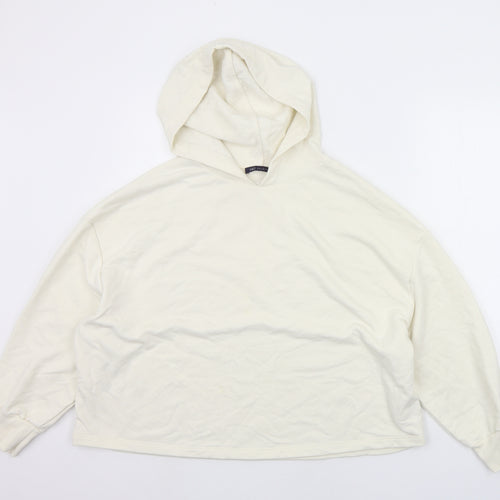 Marks and Spencer Womens Beige   Pullover Hoodie Size L