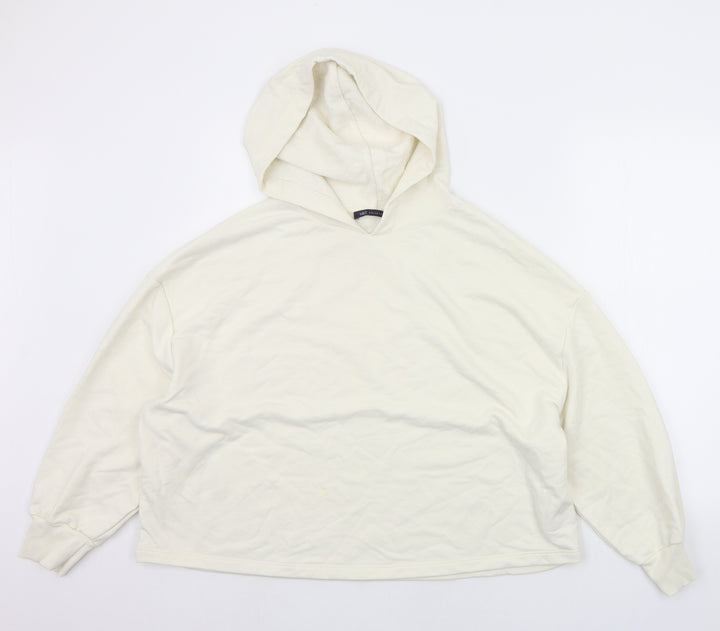 Marks and Spencer Womens Beige Pullover Hoodie Size L