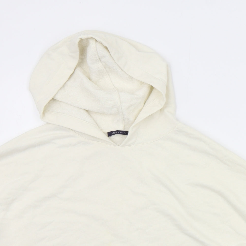 Marks and Spencer Womens Beige   Pullover Hoodie Size L