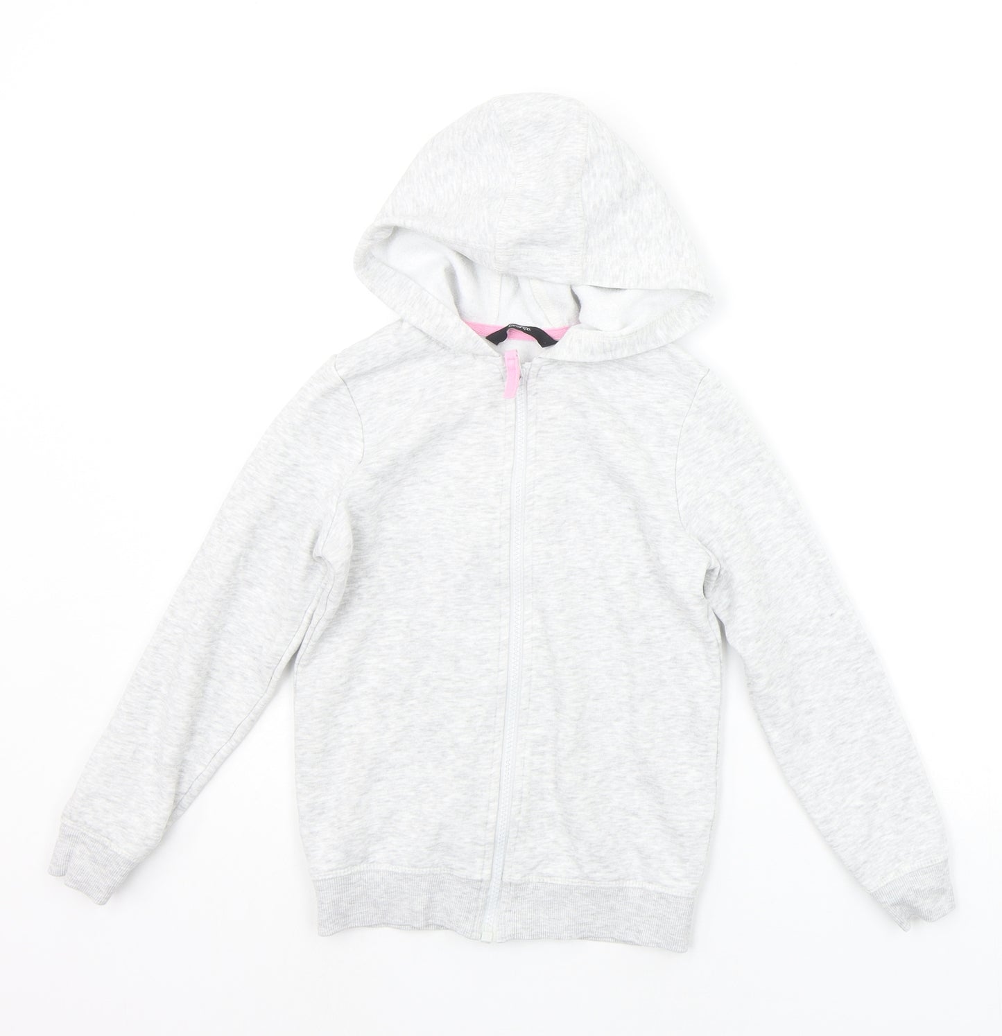 George Girls Grey   Full Zip Hoodie Size 8-9 Years