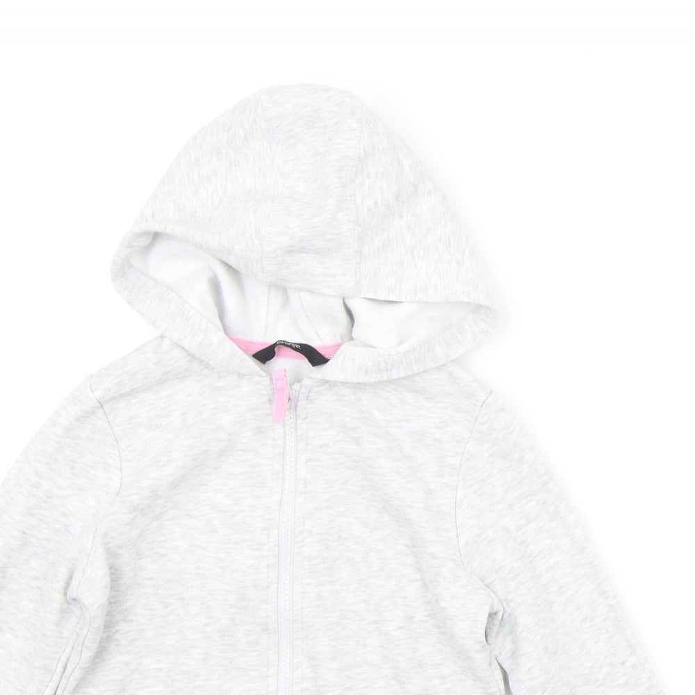 George Girls Grey   Full Zip Hoodie Size 8-9 Years