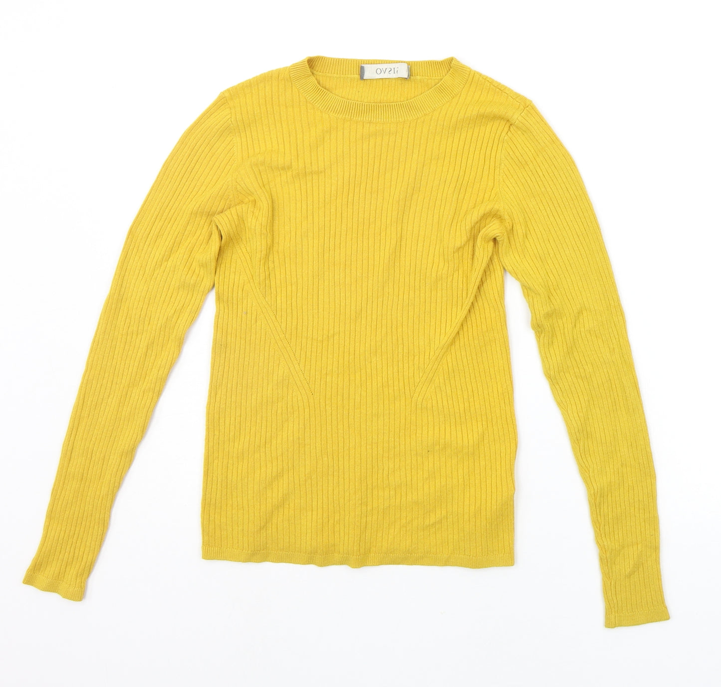 Oasis Womens Yellow   Pullover Jumper Size S