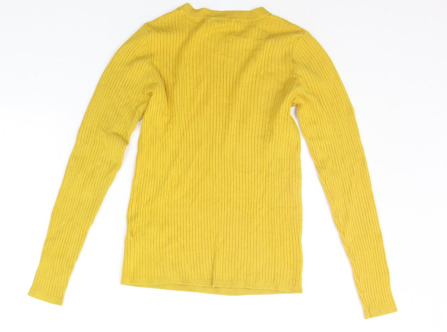 Oasis Womens Yellow   Pullover Jumper Size S