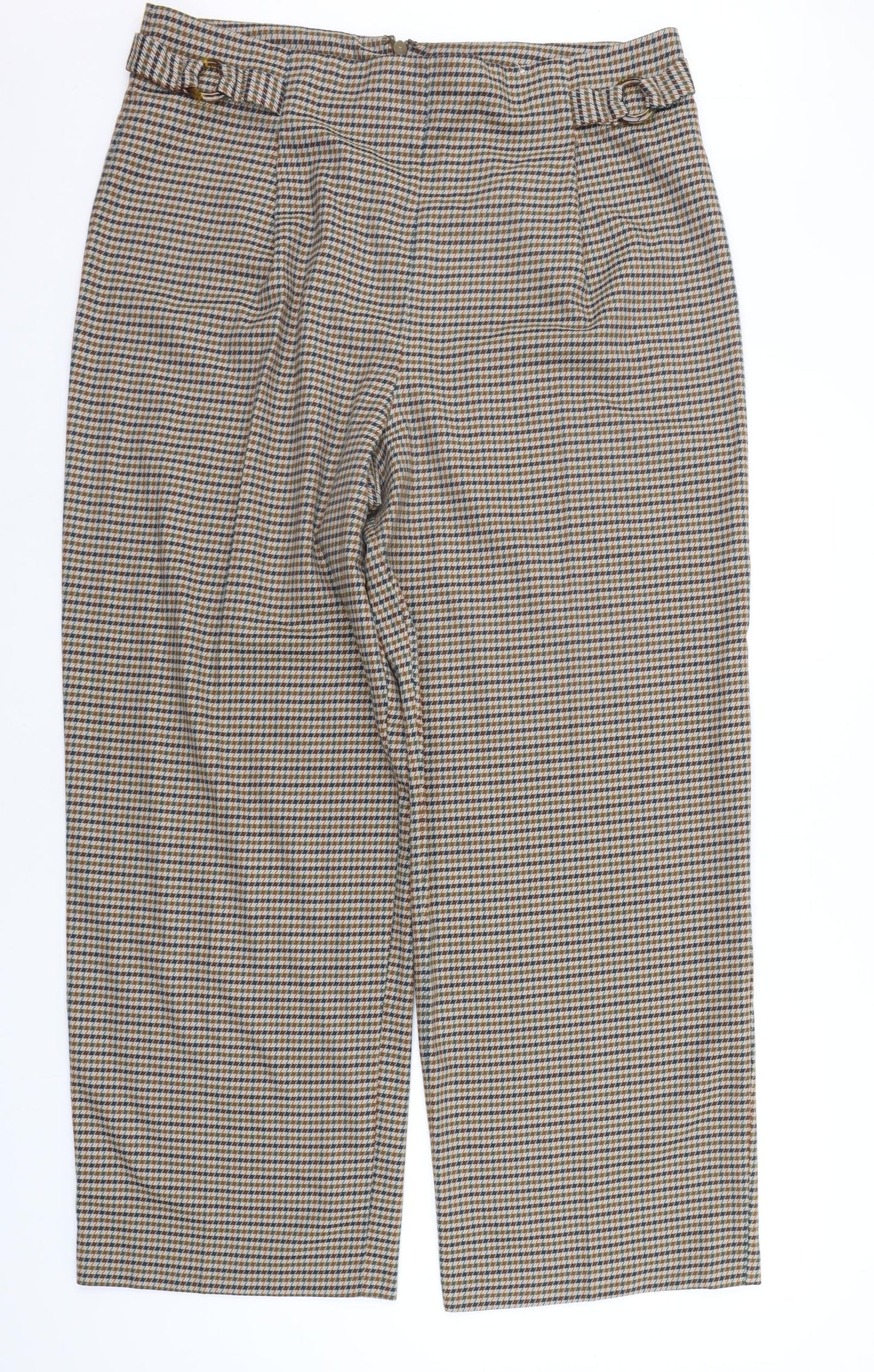 TU Womens Beige Check  Trousers  Size 18 L32 in
