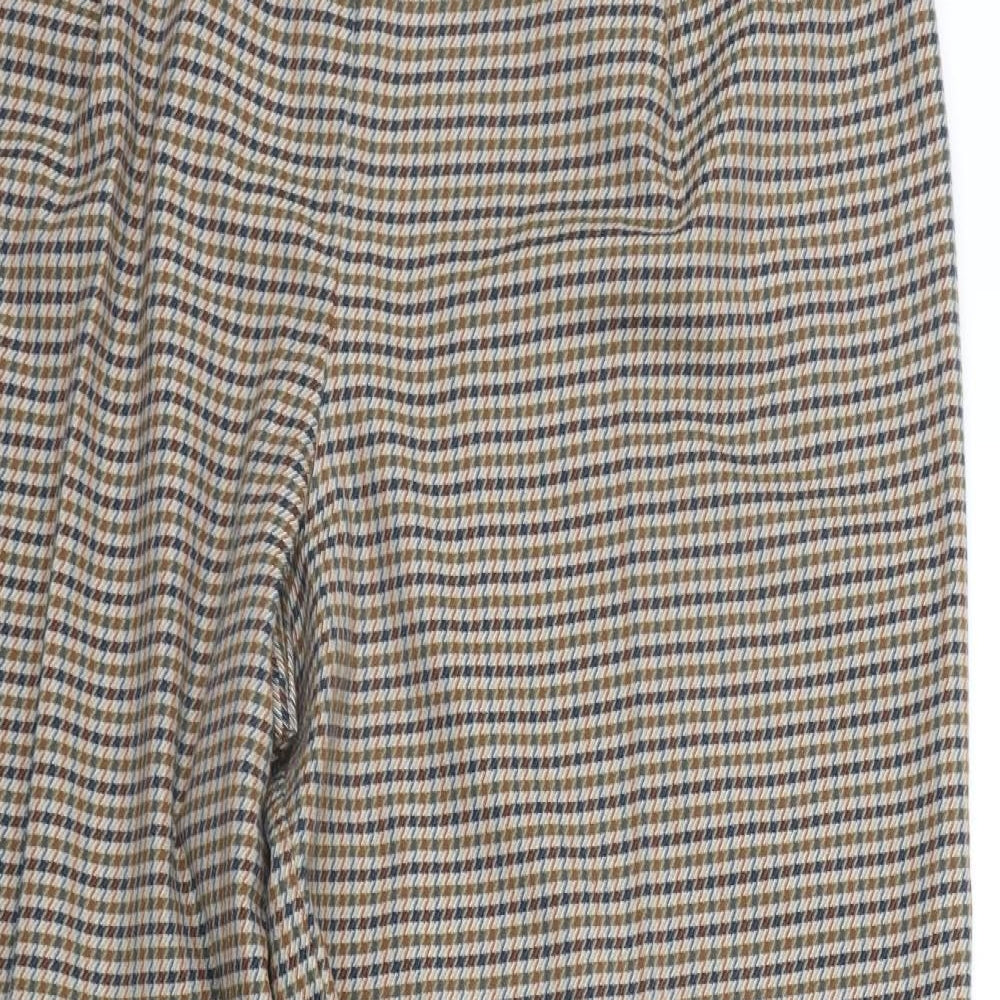TU Womens Beige Check  Trousers  Size 18 L32 in