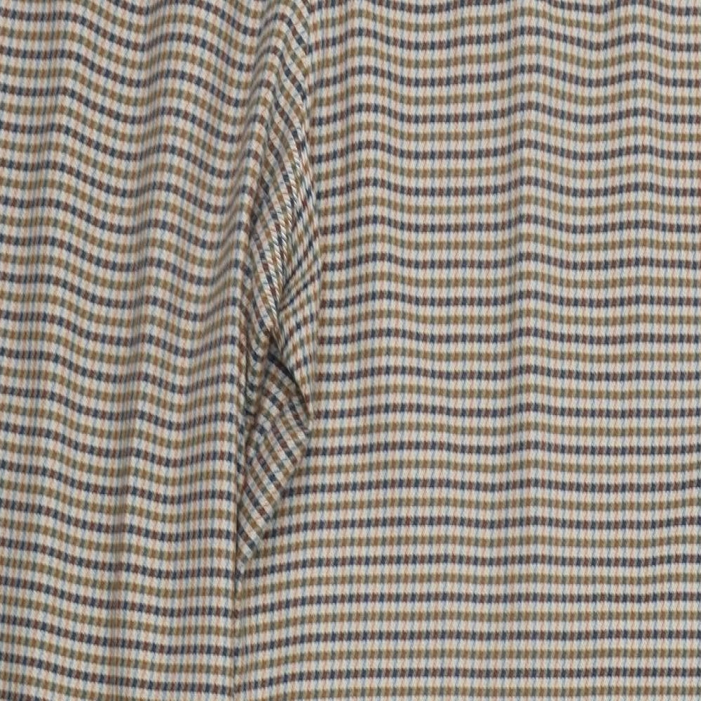 TU Womens Beige Check  Trousers  Size 18 L32 in