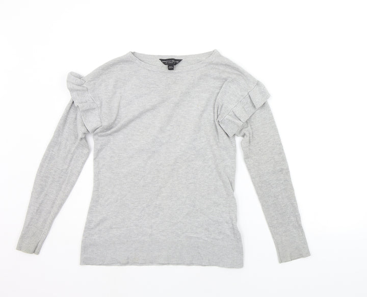 Dorothy Perkins Womens Grey   Pullover Jumper Size 6