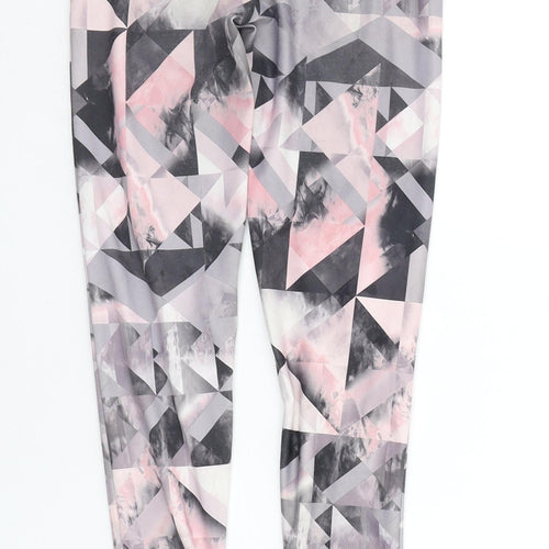 Primark Girls Grey Geometric  Jegging Trousers Size 8-9 Years