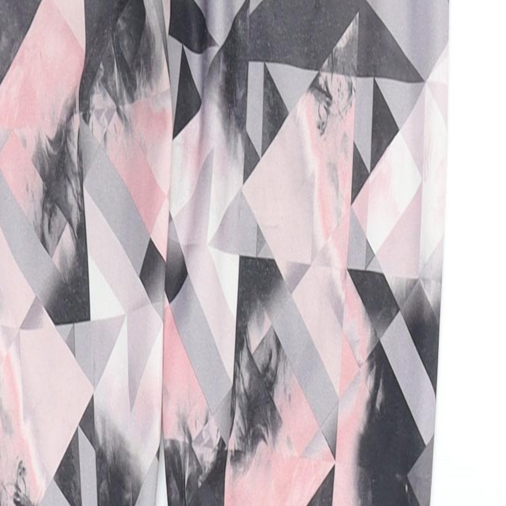 Primark Girls Grey Geometric  Jegging Trousers Size 8-9 Years