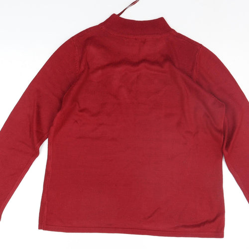 BONMARCHE Womens Red   Pullover Jumper Size S