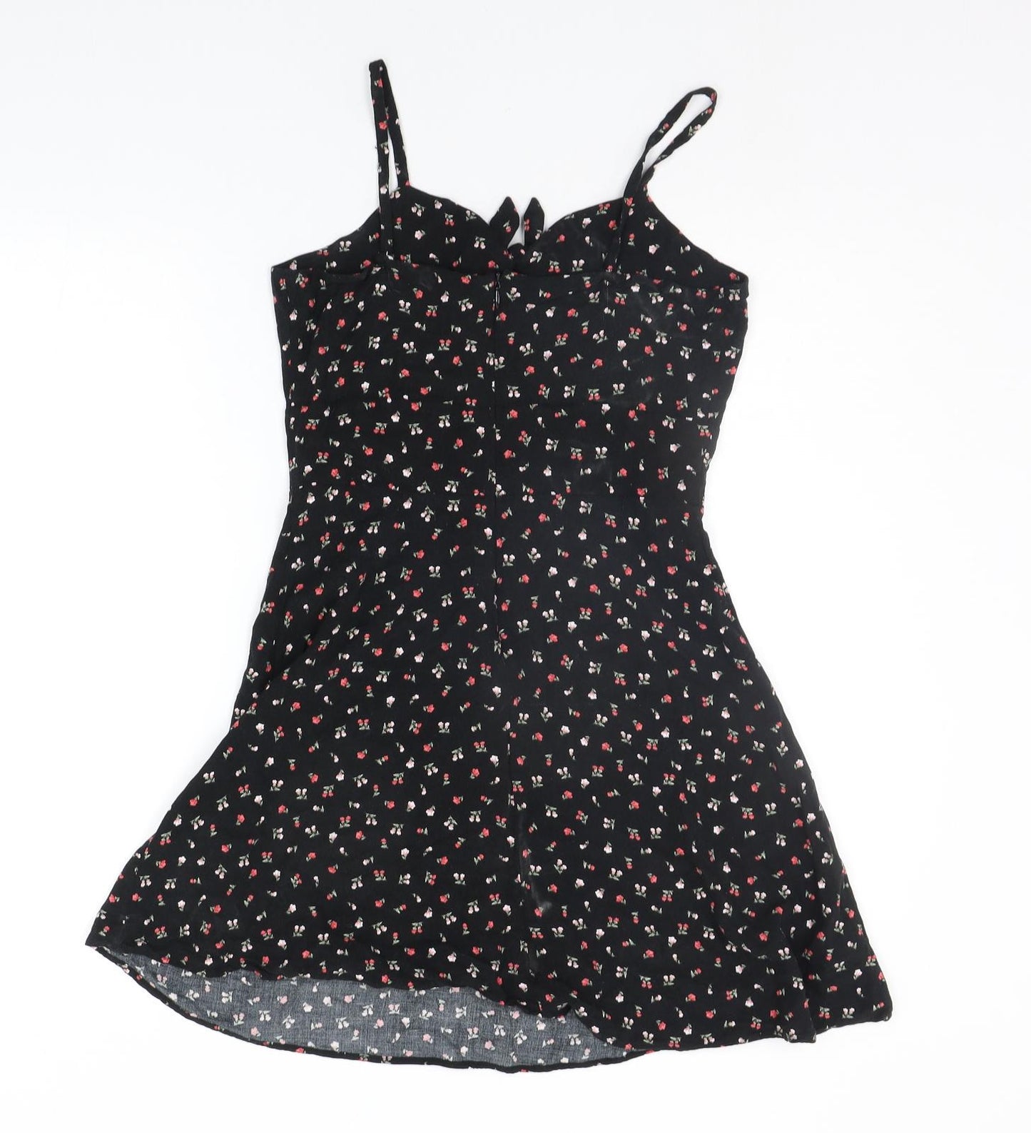 New Look Girls Black Floral  A-Line  Size 13 Years