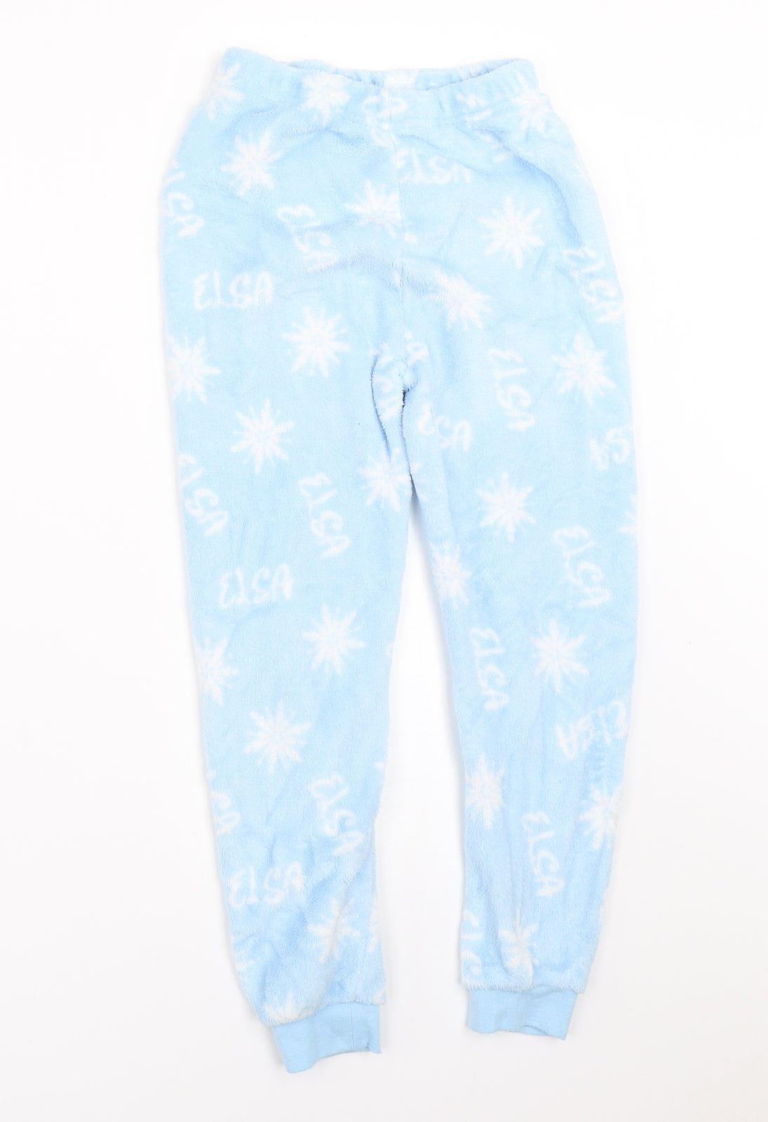 Primark Girls Blue Solid  Top Pyjama Pants Size 6-7 Years
