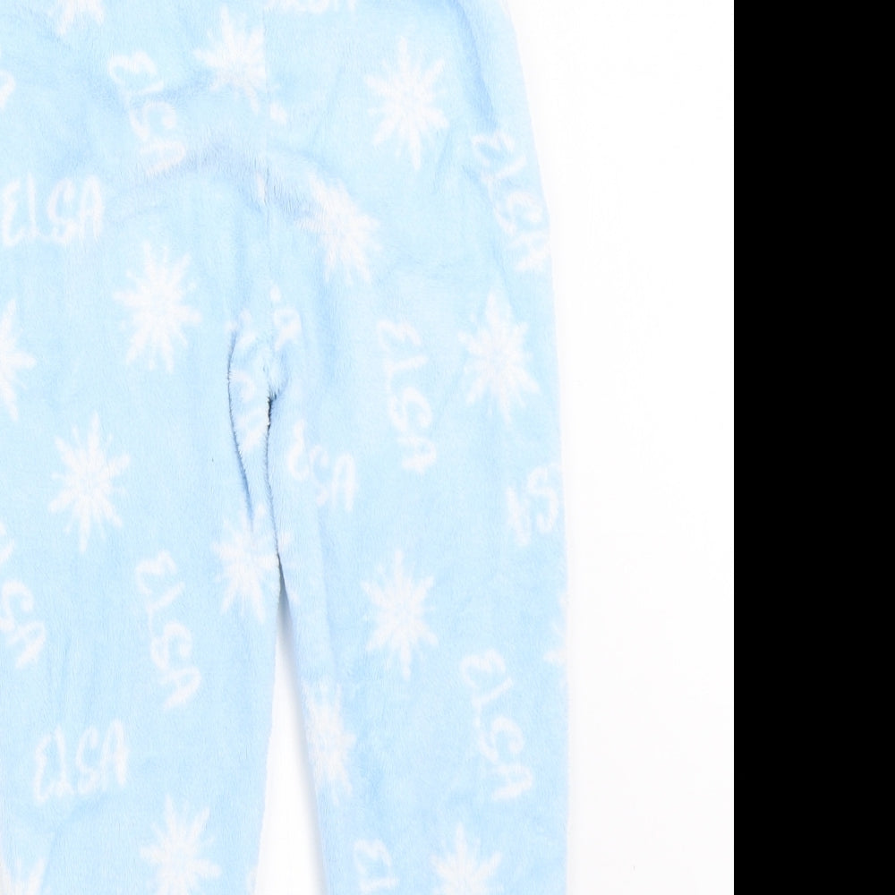 Primark Girls Blue Solid  Top Pyjama Pants Size 6-7 Years