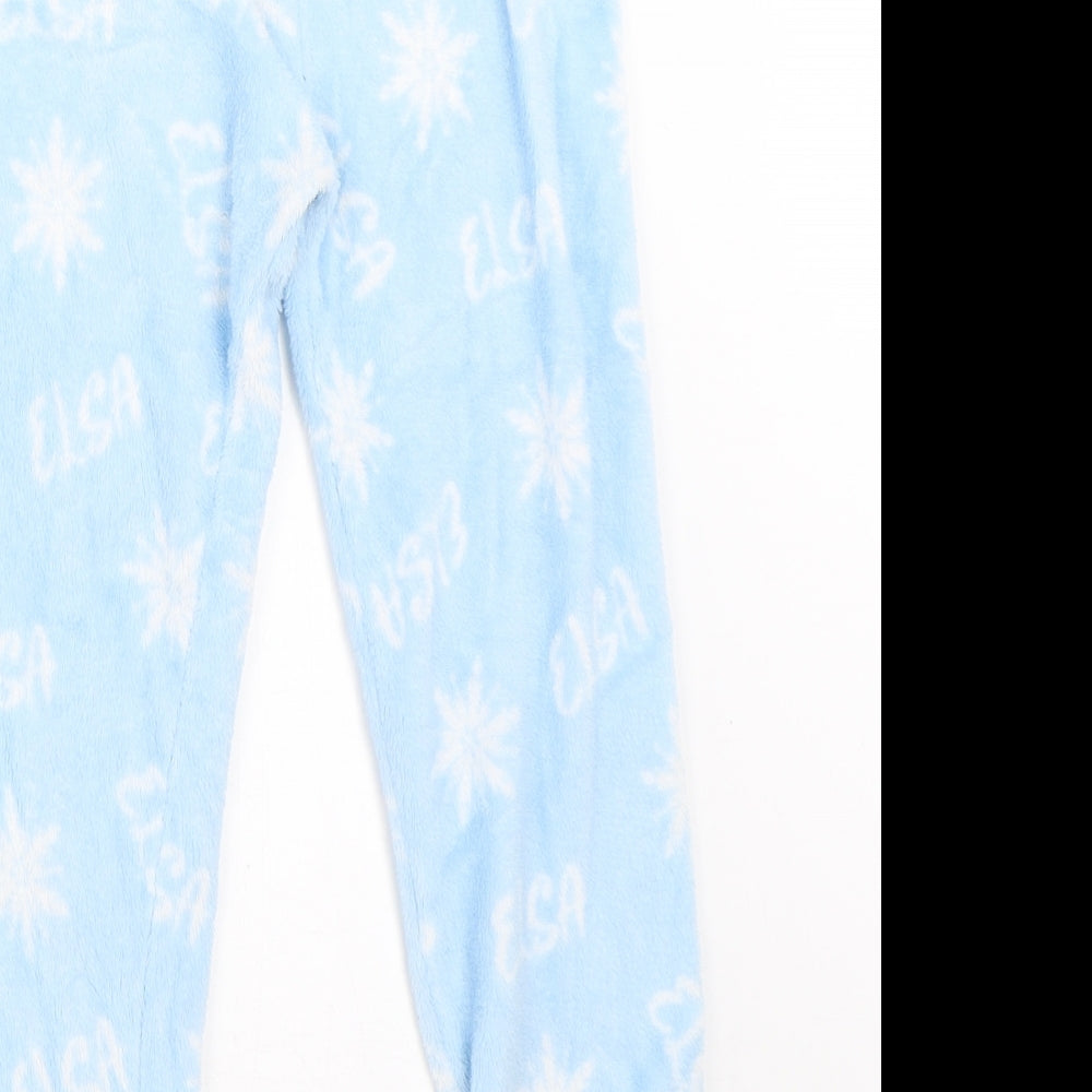 Primark Girls Blue Solid  Top Pyjama Pants Size 6-7 Years
