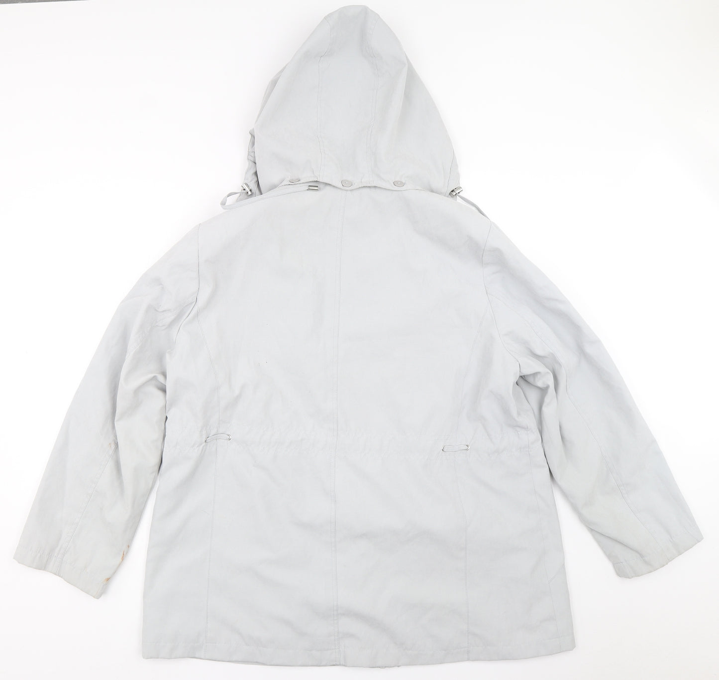 BM Womens Grey   Overcoat Coat Size L