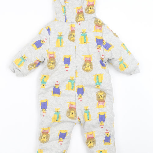 Joules Boys Grey   Basic Coat Snowsuit Size 6-9 Months