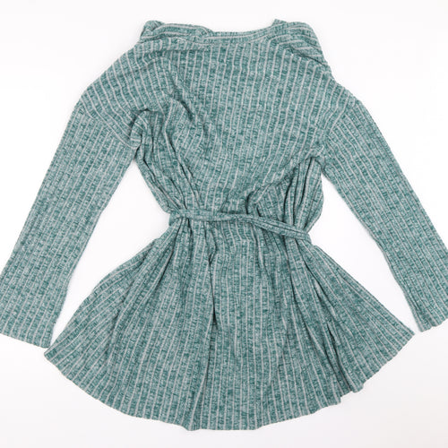 TU Womens Blue Solid  Top Robe Size S
