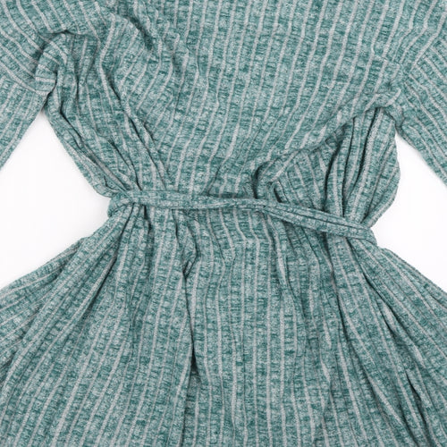 TU Womens Blue Solid  Top Robe Size S