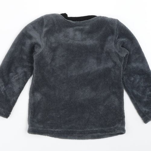 Primark Boys Grey Solid   Pyjama Top Size 4-5 Years  - spiderman