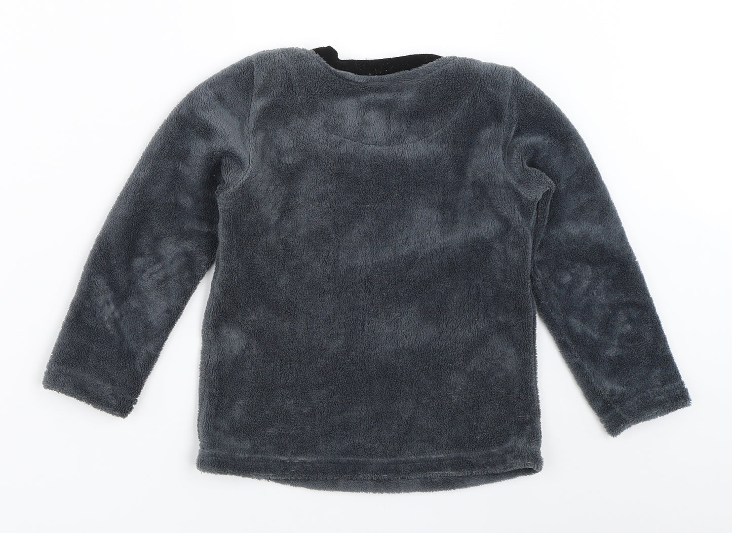 Primark Boys Grey Solid   Pyjama Top Size 4-5 Years  - spiderman