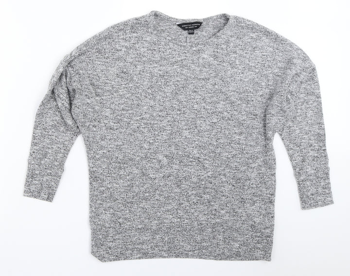 Dorothy Perkins Womens Grey Pullover Jumper Size 8