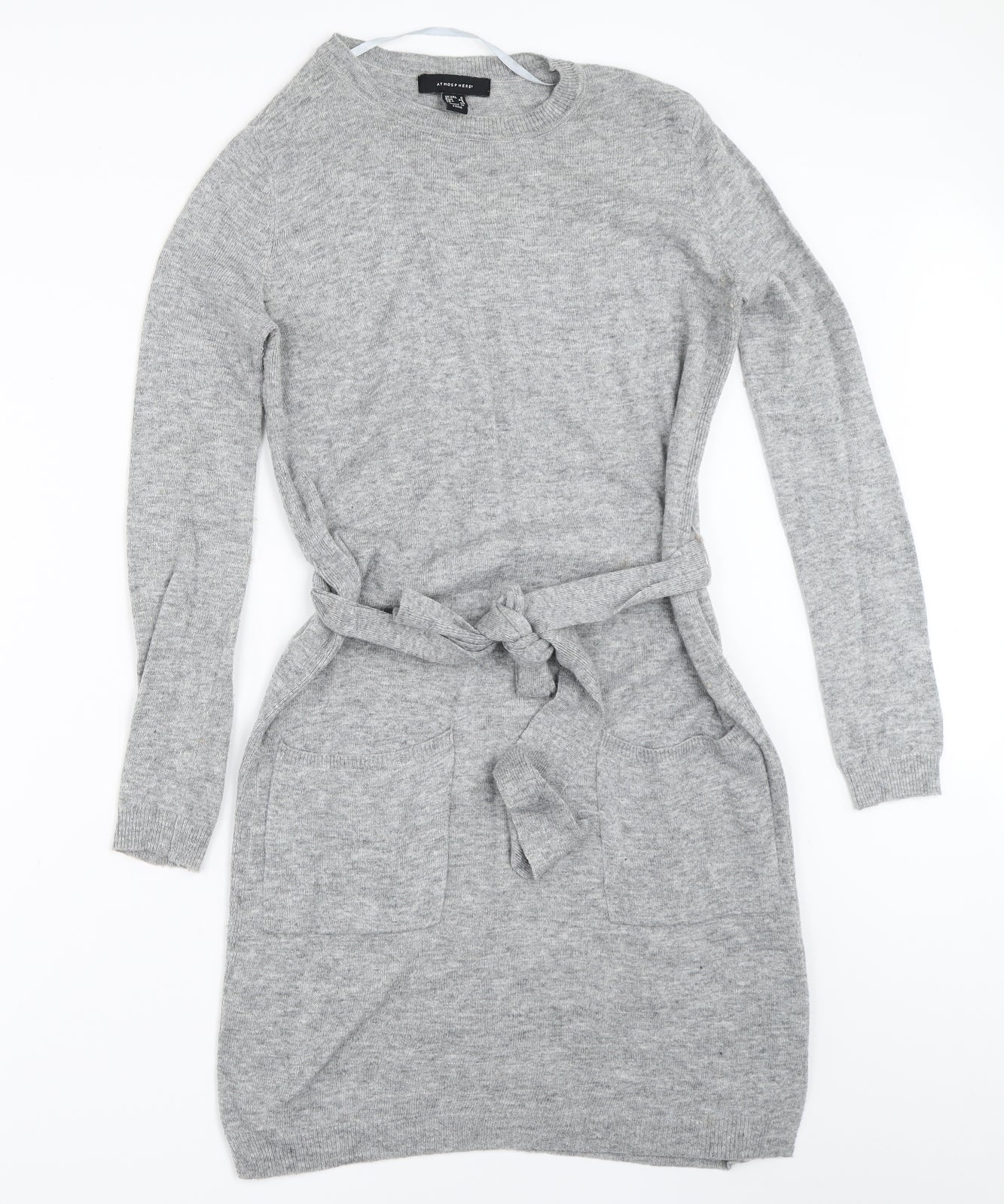 Atmosphere Womens Grey   Jumper Dress  Size 8